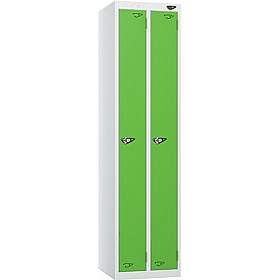 Pure Antibacterial Twin Door Lockers with Hasp and Staple Lock - Office Storage