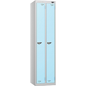 Pure Antibacterial Twin Door Lockers with Hasp and Staple Lock - Office Storage