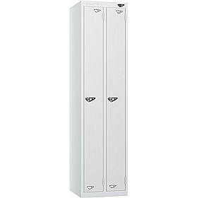 Pure Antibacterial Twin Door Lockers with Hasp and Staple Lock - Office Storage