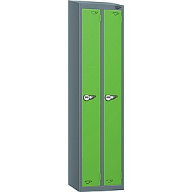 Pure Antibacterial Sloping Top Twin Door Lockers with Manual Combination Lock - Office Storage