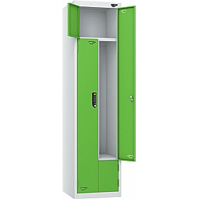 Pure Antibacterial Z2 Twin Door Lockers with Digital Combination Lock - Office Storage