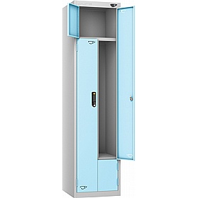 Pure Antibacterial Z2 Twin Door Lockers with Digital Combination Lock - Office Storage