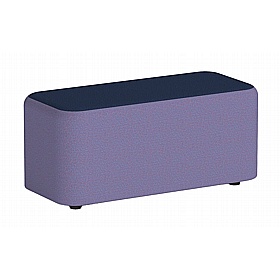 Harlestone Duo Rectangular Fabric Office Stools - Breakout & Canteen