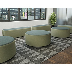 Harlestone Duo Large Round Fabric Office Stools