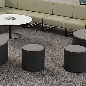 Harlestone Duo Round Fabric Office Stools