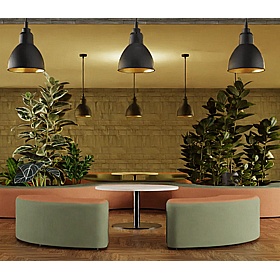 Harlestone Duo 180 Degree Fabric Office Stools - Breakout & Canteen