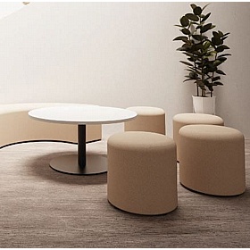 Harlestone Round Fabric Office Stools