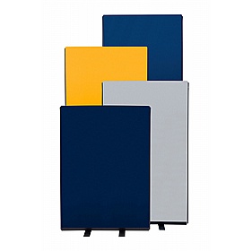 Division Fiesta Floor Standing Pinnable Partition Screens - Office Accessories