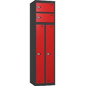 Pure Antibacterial Two Person Lockers with Hasp and Staple Lock