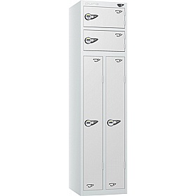 Pure Antibacterial Two Person Lockers with Manual Combination Lock - Office Storage