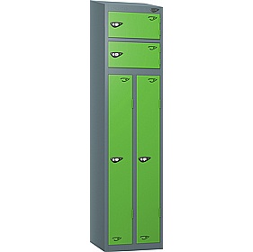 Pure Antibacterial Sloping Top Two Person Lockers with Cam Lock