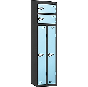 Pure Antibacterial Sloping Top Two Person Lockers with Manual Combination Lock