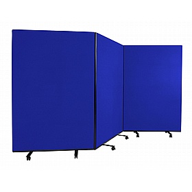 Division Woolmix Triple Mobile Partition Screens - Display Equipment