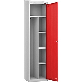 Pure Antibacterial Sloping Top Uniform Lockers with Digital Combination Lock - Office Storage