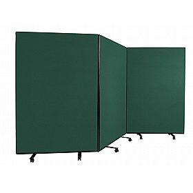 Division Nyloop Triple Mobile Partition Screens - Display Equipment