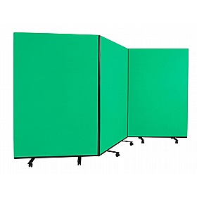 Division Nyloop Triple Mobile Partition Screens - Display Equipment
