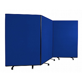 Division Nyloop Triple Mobile Partition Screens - Display Equipment