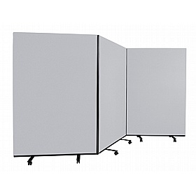 Division Nyloop Triple Mobile Partition Screens - Display Equipment