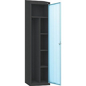 Pure Antibacterial Sloping Top Uniform Lockers with Coin Return Lock - Office Storage
