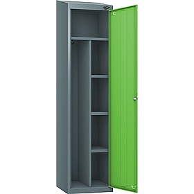 Pure Antibacterial Sloping Top Uniform Lockers with Coin Return Lock - Office Storage