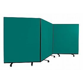 Division Fiesta Triple Mobile Partition Screens - Display Equipment