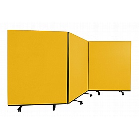 Division Fiesta Triple Mobile Partition Screens - Display Equipment