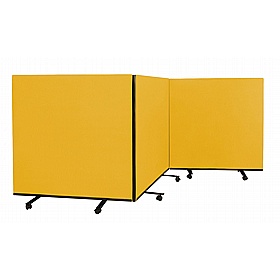 Division Fiesta Triple Mobile Partition Screens - Display Equipment