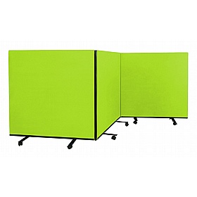 Division Fiesta Triple Mobile Partition Screens - Display Equipment