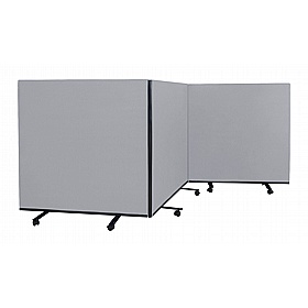 Division Fiesta Triple Mobile Partition Screens - Display Equipment