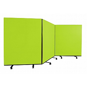 Division Fiesta Triple Mobile Partition Screens - Display Equipment