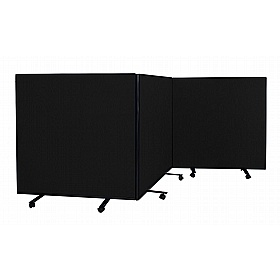 Division Fiesta Triple Mobile Partition Screens - Display Equipment