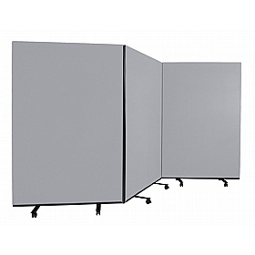 Division Fiesta Triple Mobile Partition Screens - Display Equipment