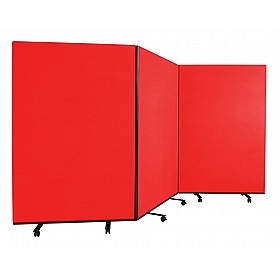 Division Fiesta Triple Mobile Partition Screens - Display Equipment