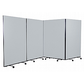 Division Woolmix 4 Panel Mobile Partition Screens - Display Equipment