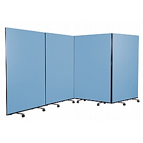 Division Woolmix 4 Panel Mobile Partition Screens - Display Equipment