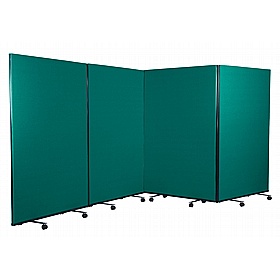 Division Fiesta 4 Panel Mobile Partition Screens - Display Equipment