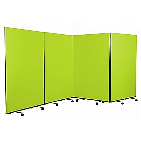 Division Fiesta 4 Panel Mobile Partition Screens