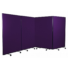Division Fiesta 4 Panel Mobile Partition Screens - Display Equipment