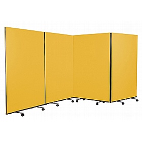 Division Fiesta 4 Panel Mobile Partition Screens - Display Equipment