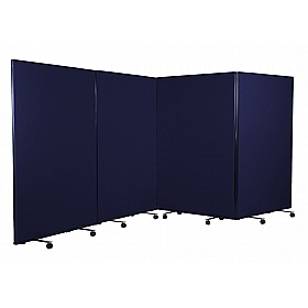 Division Fiesta 4 Panel Mobile Partition Screens - Display Equipment