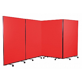Division Fiesta 4 Panel Mobile Partition Screens - Display Equipment