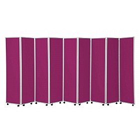 Division Plus Woolmix Mobile Folding Concertina Room Dividers - Office Accessories