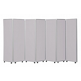 Division Plus Woolmix Mobile Folding Concertina Room Dividers - Office Accessories