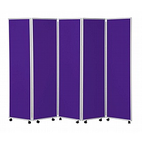 Division Plus Woolmix Mobile Folding Concertina Room Dividers - Office Accessories