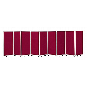 Division Plus Nyloop Mobile Folding Concertina Room Dividers - Office Accessories