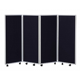 Division Plus Nyloop Mobile Folding Concertina Room Dividers