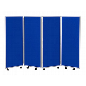 Division Plus Nyloop Mobile Folding Concertina Room Dividers - Office Accessories