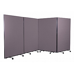 Division Nyloop 4 Panel Mobile Partition Screens
