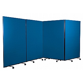 Division Nyloop 4 Panel Mobile Partition Screens - Display Equipment