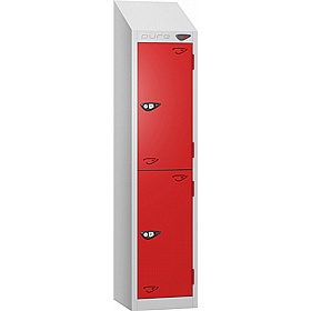 Pure Junior Sloping Top School Lockers with Cam Lock - Office Storage